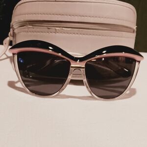 Christian Dior Chic Black and Gold Sunglasses